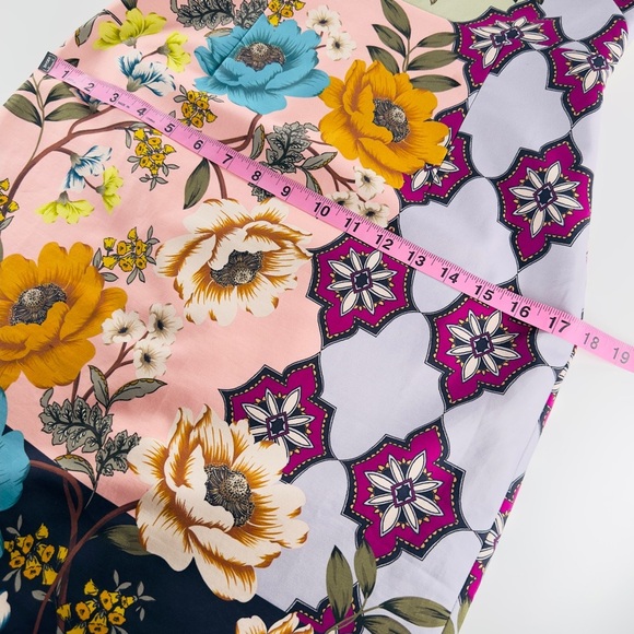 Anthropologie Maeve Lissa Twill Floral Multicolor Sheath Sleeveless Dress Size 2 - Picture 14 of 16